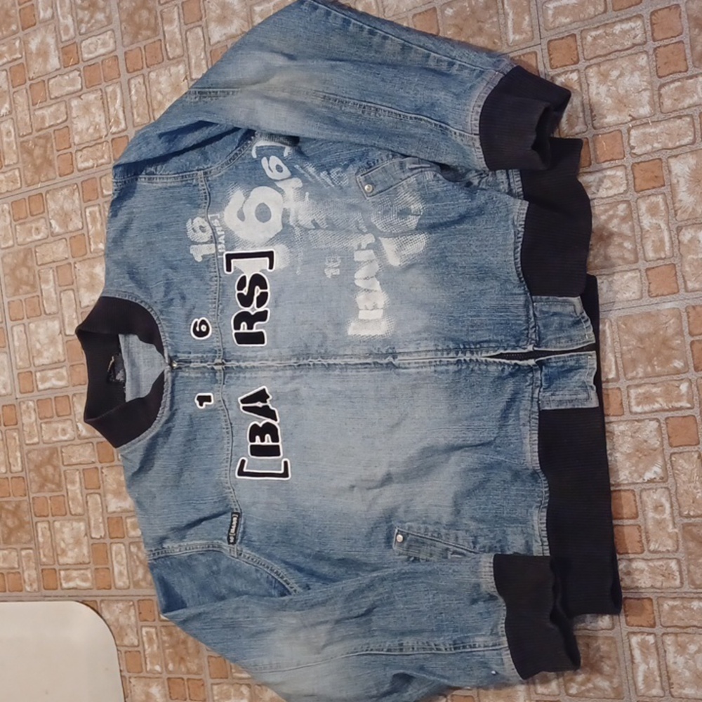 Vintage 16 BARS Jean jacket men's size xlarge